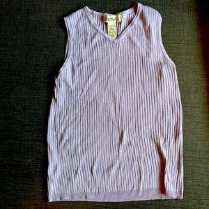 Kevo 100% Silk Light Purple Sleeveless Top. Excellent condition